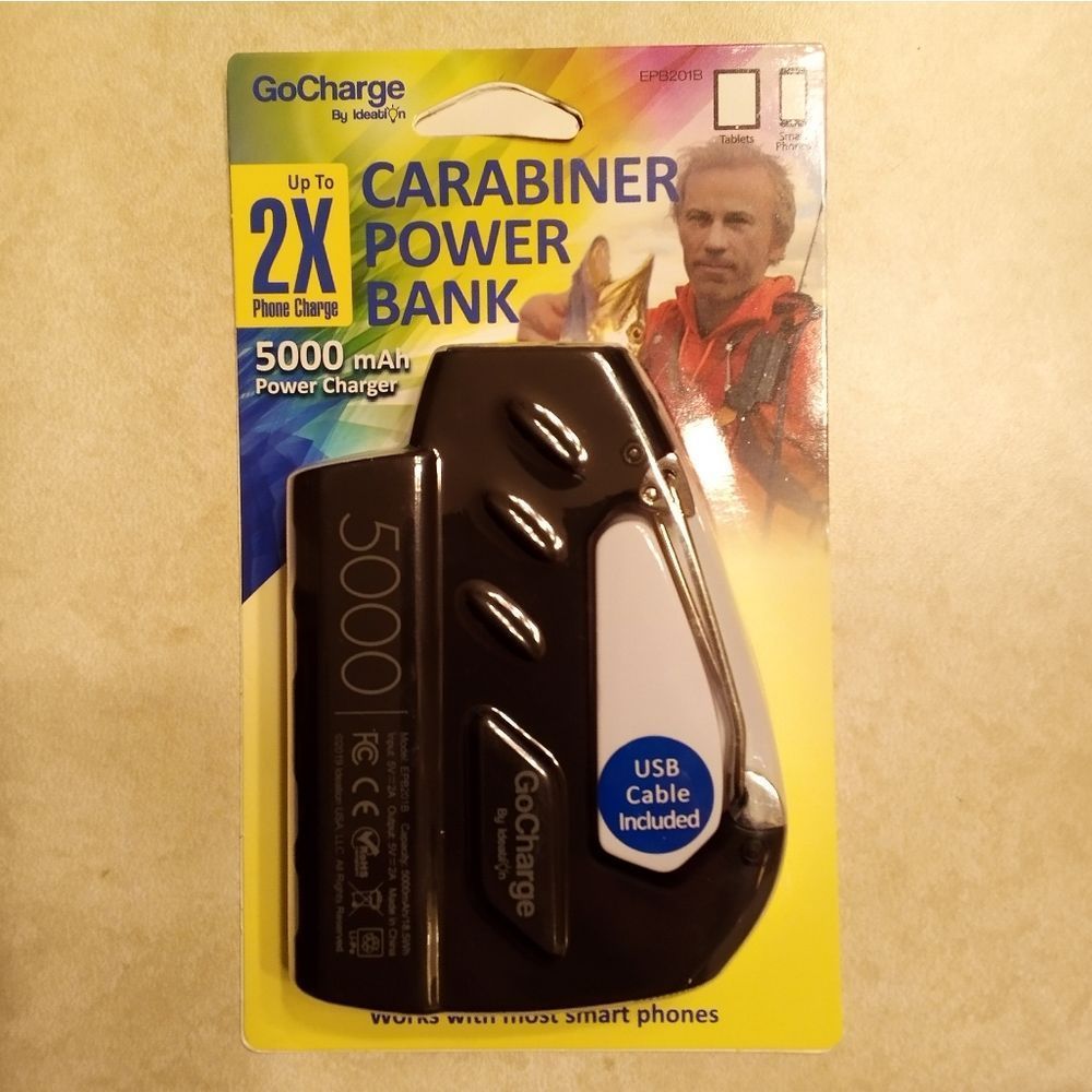 GOCHARGE CARABINER 5000 mAh Power Bank /  Charger